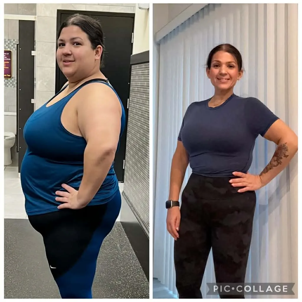 Client loses weight