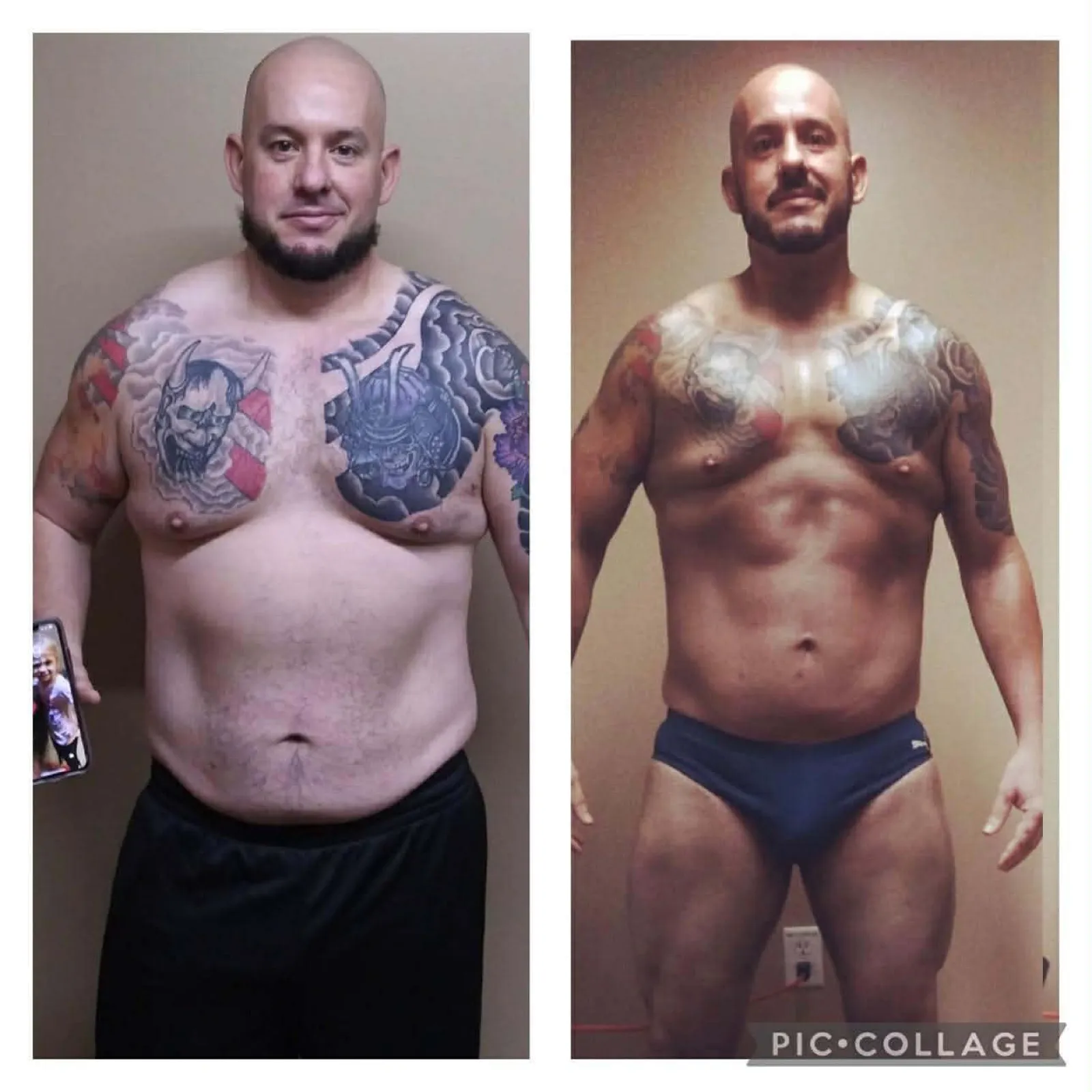Empire Gym member before and after personal training